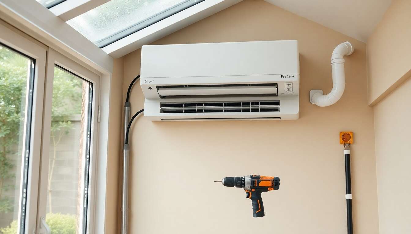 Installation d'un climatiseur split dans une véranda : étapes clés