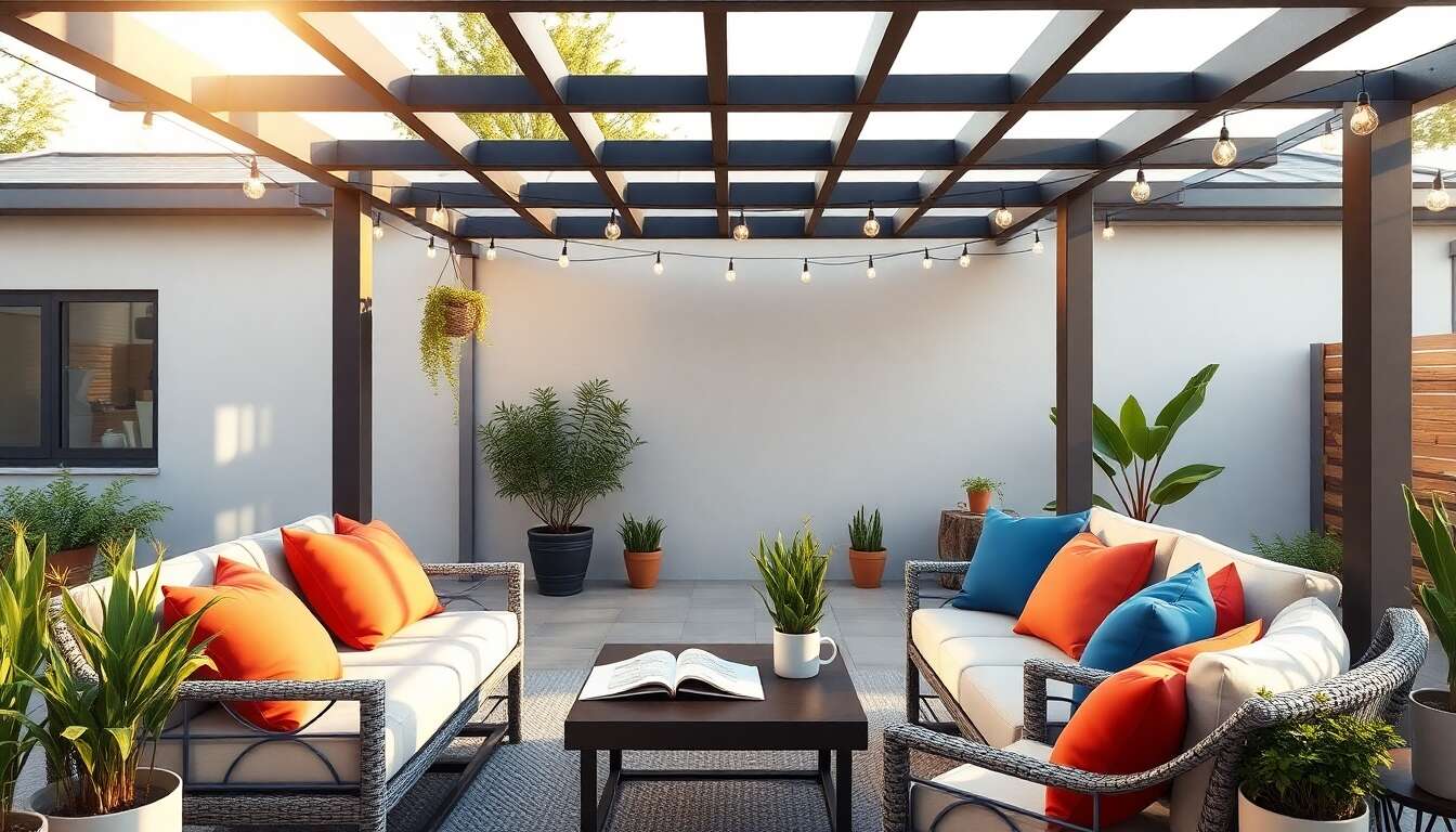 Accessoires indispensables pour équiper sa pergola autoportante