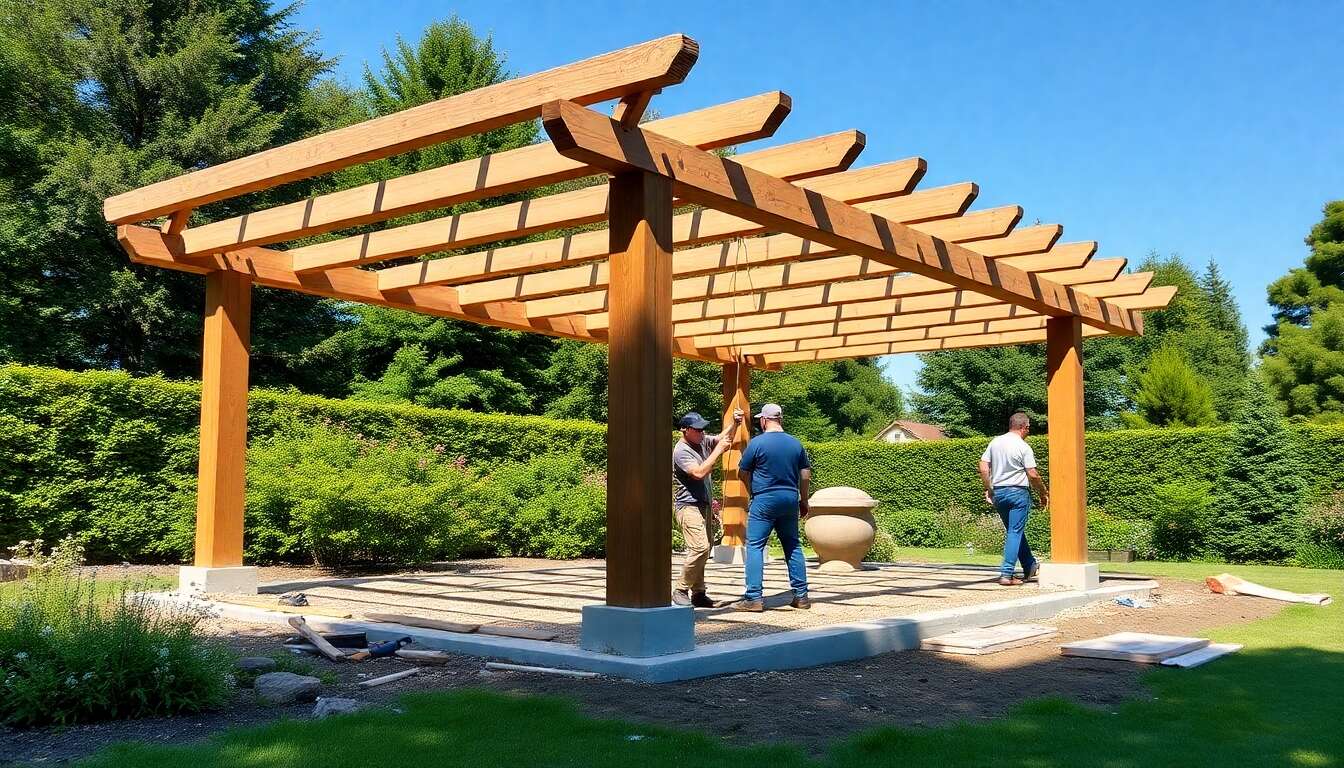 Fondations pour pergolas autoportantes : erreurs courantes à éviter