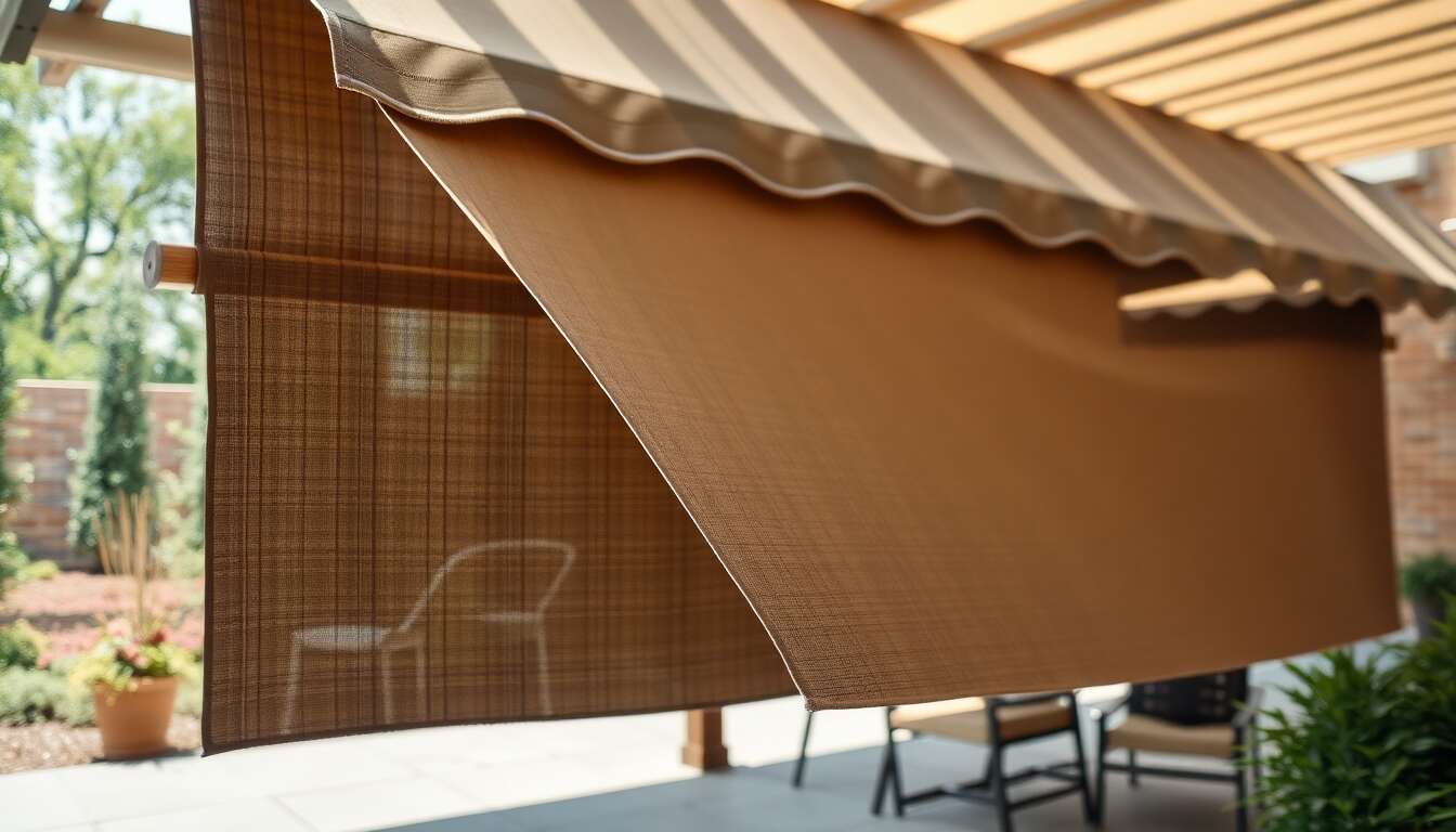 Choix durable : toiles de stores résistantes aux intempéries