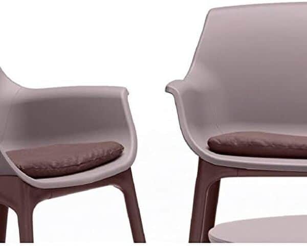 BICA Luxor Lounge Set Taupe/Marrone Ensemble de Jardin, Résine Plastique