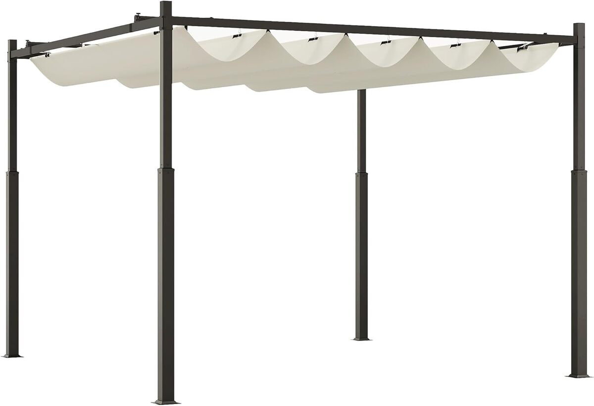 Test de la pergola Outsunny 3x3 m avec toile pliable et imperméable