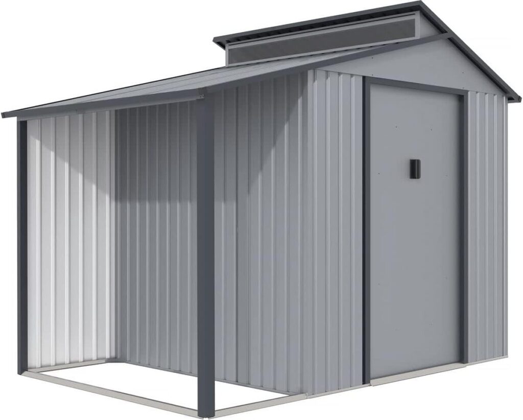 Test de l'abri de jardin métal Madras 5, 64 m² avec pergola