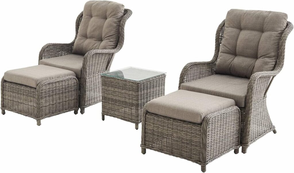 Test des fauteuils relax Barletta d'Alice's Garden : confort et élégance en résine tressée