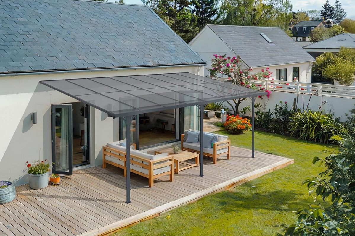 Test du carport Cazeboo Kleo aluminium gris 5x3m