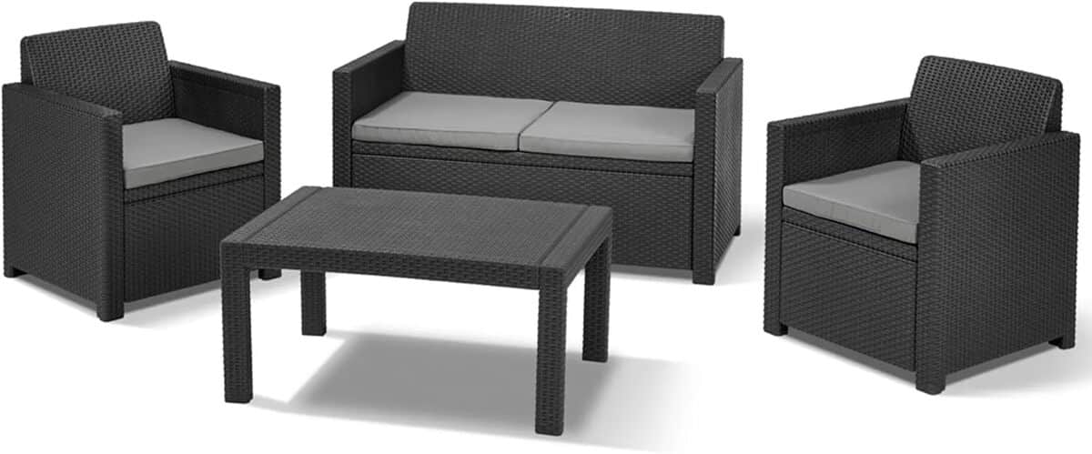 Test du salon de jardin Allibert Merano en graphite