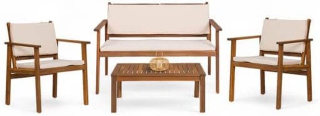 Test du salon de jardin Jakarta 4 places : élégance en acacia