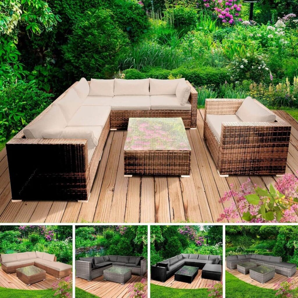 Test du salon de jardin modulaire Brast Harmony en rotin marron