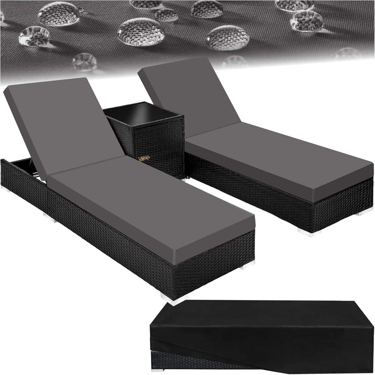 Test : ensemble transat et table de jardin TecTake®