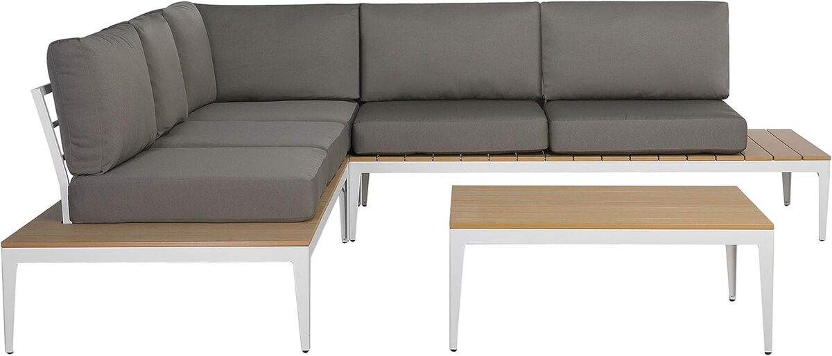 Test : salon de jardin Beliani en aluminium design moderne