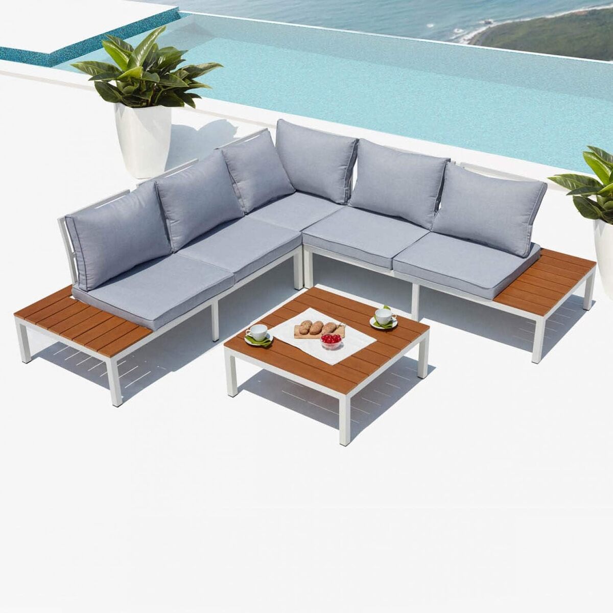 Test : salon de jardin FIRA aluminium par Concept Usine