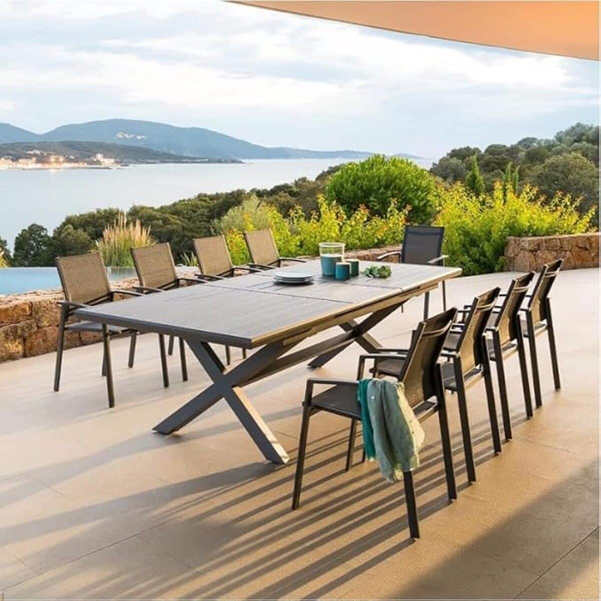Test : table de jardin Hespéride Axiome extensible
