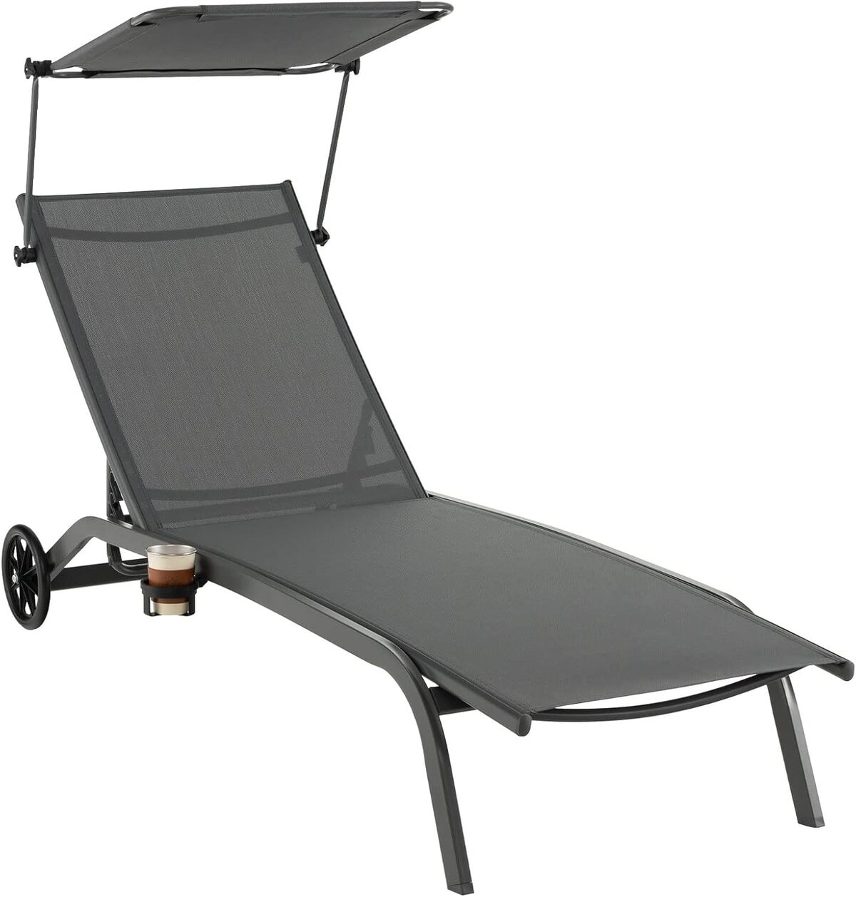 Test transat COSTWAY inclinable : confort et style en extérieur