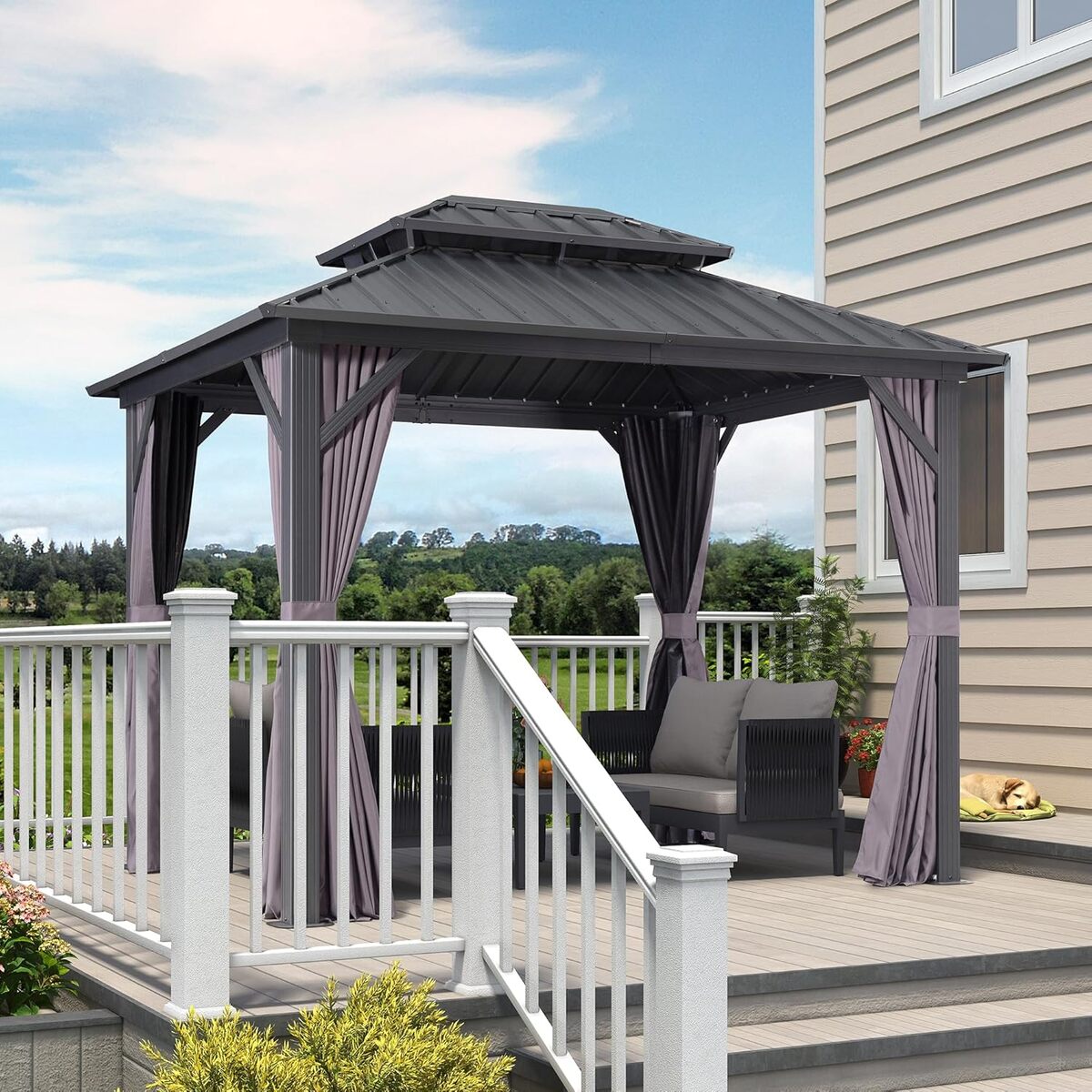 Test de la tonnelle Purple Leaf : pergola 3 x 2, 4 m fonctionnelle et élégante