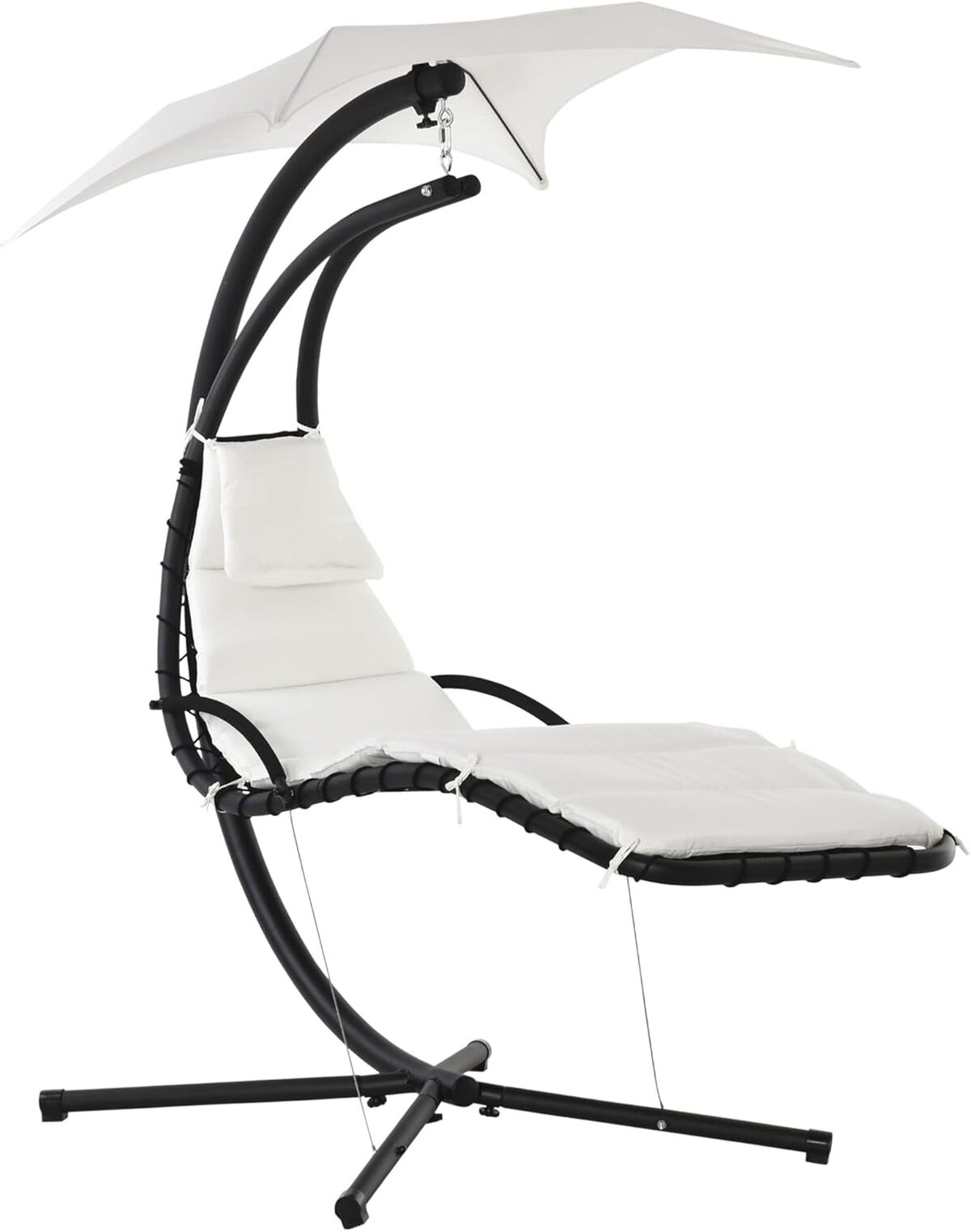 Test du bain de soleil suspendu Outsunny : design et confort extérieur