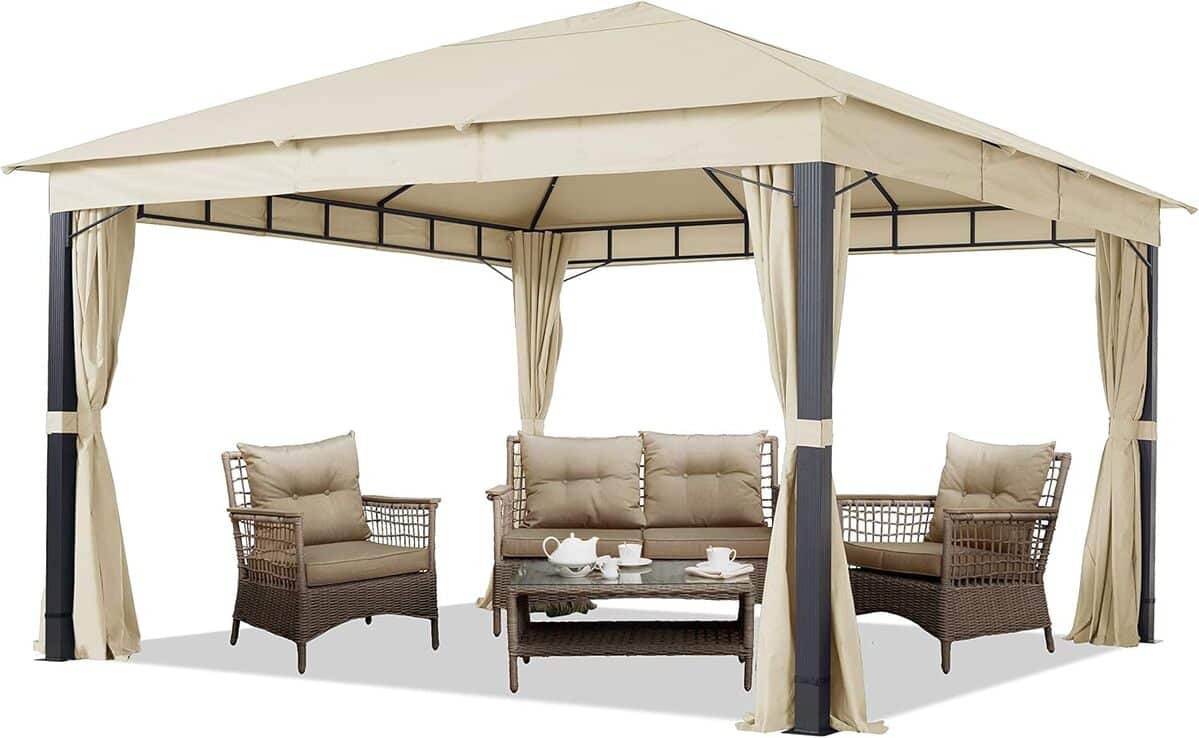 Test du pavillon de jardin aluminium Premium 4x4 m imperméable