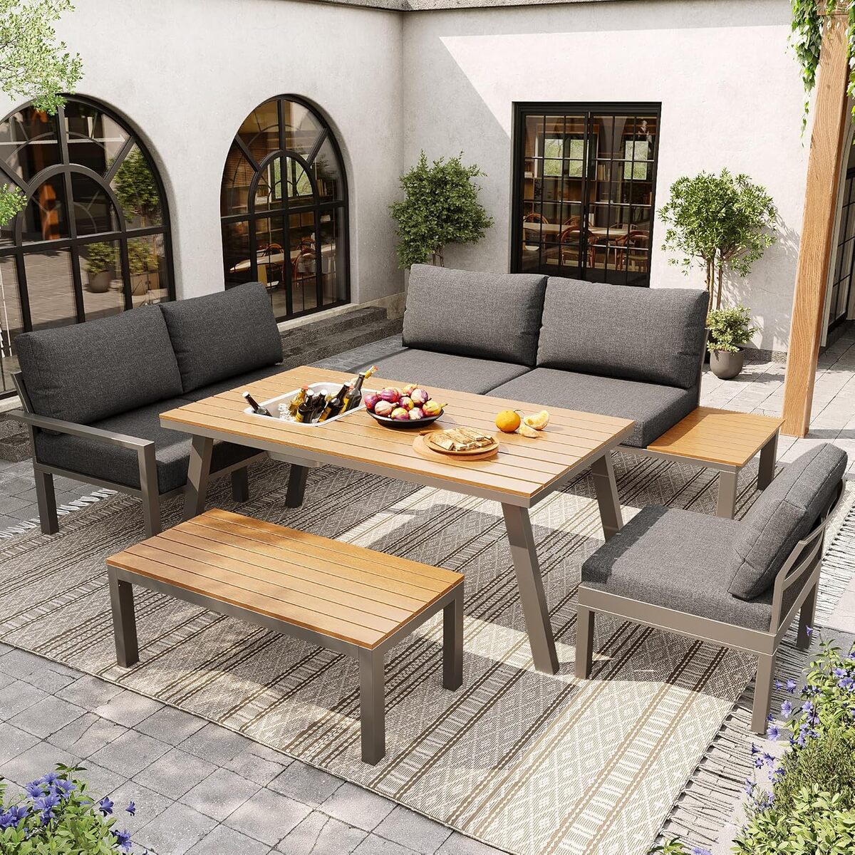 Test du salon de jardin BTM 7 places : confort et style en extérieur