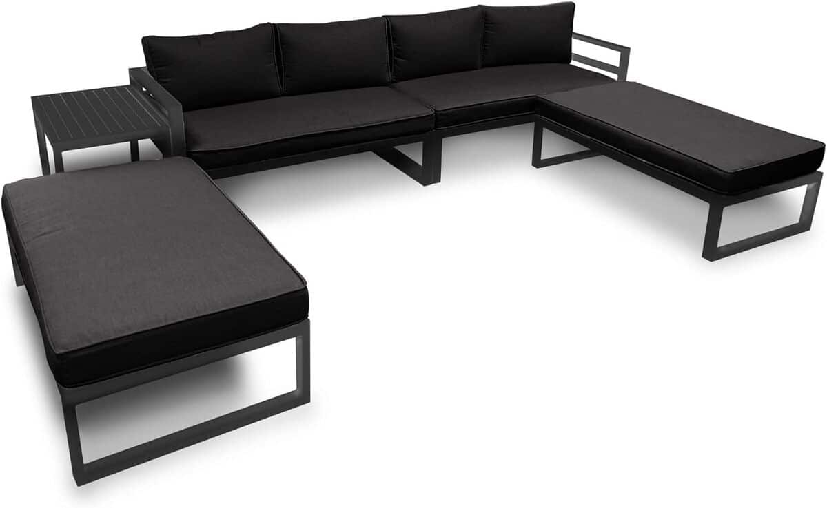 Test du salon de jardin Perel aluminium 8 places : confort et robustesse