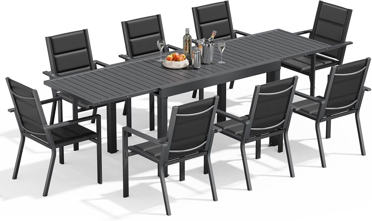 Test : ensemble de jardin Devoko 8 places avec table extensible