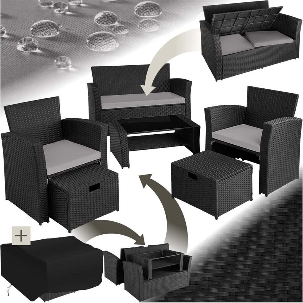 Test : ensemble salon de jardin TecTake® en poly rotin