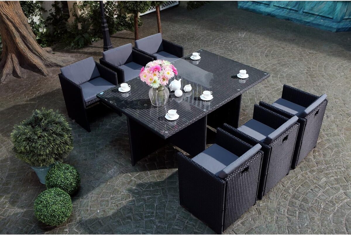 Test : salon de jardin Miami résine tressée, résistant et pratique