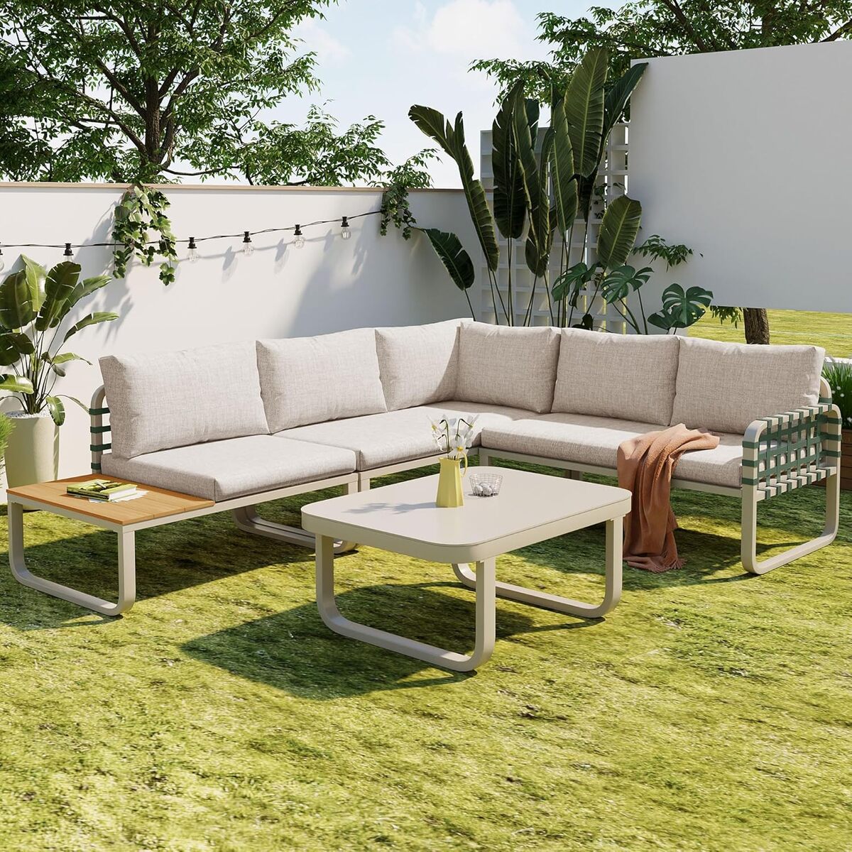 Test : canapé d'angle Merax pour jardin et terrasse