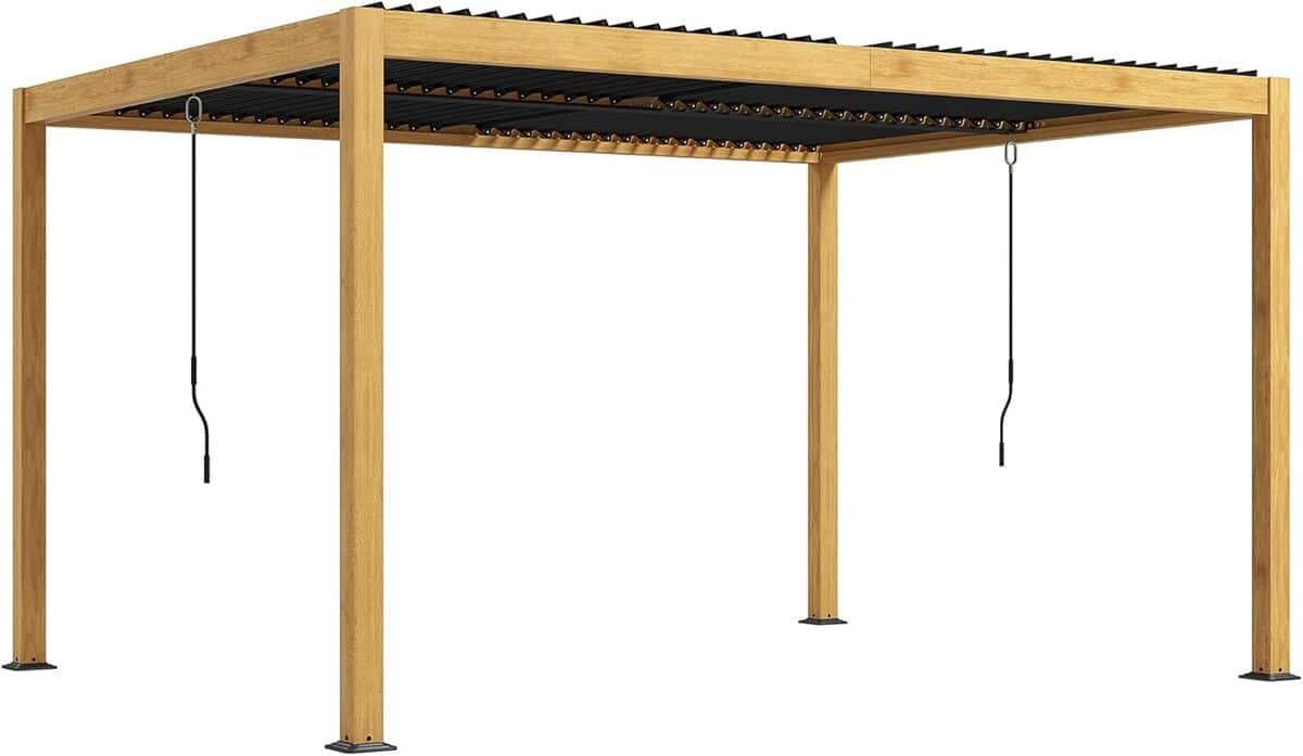 Test de la pergola bioclimatique Outsunny 3 x 4 m en aluminium