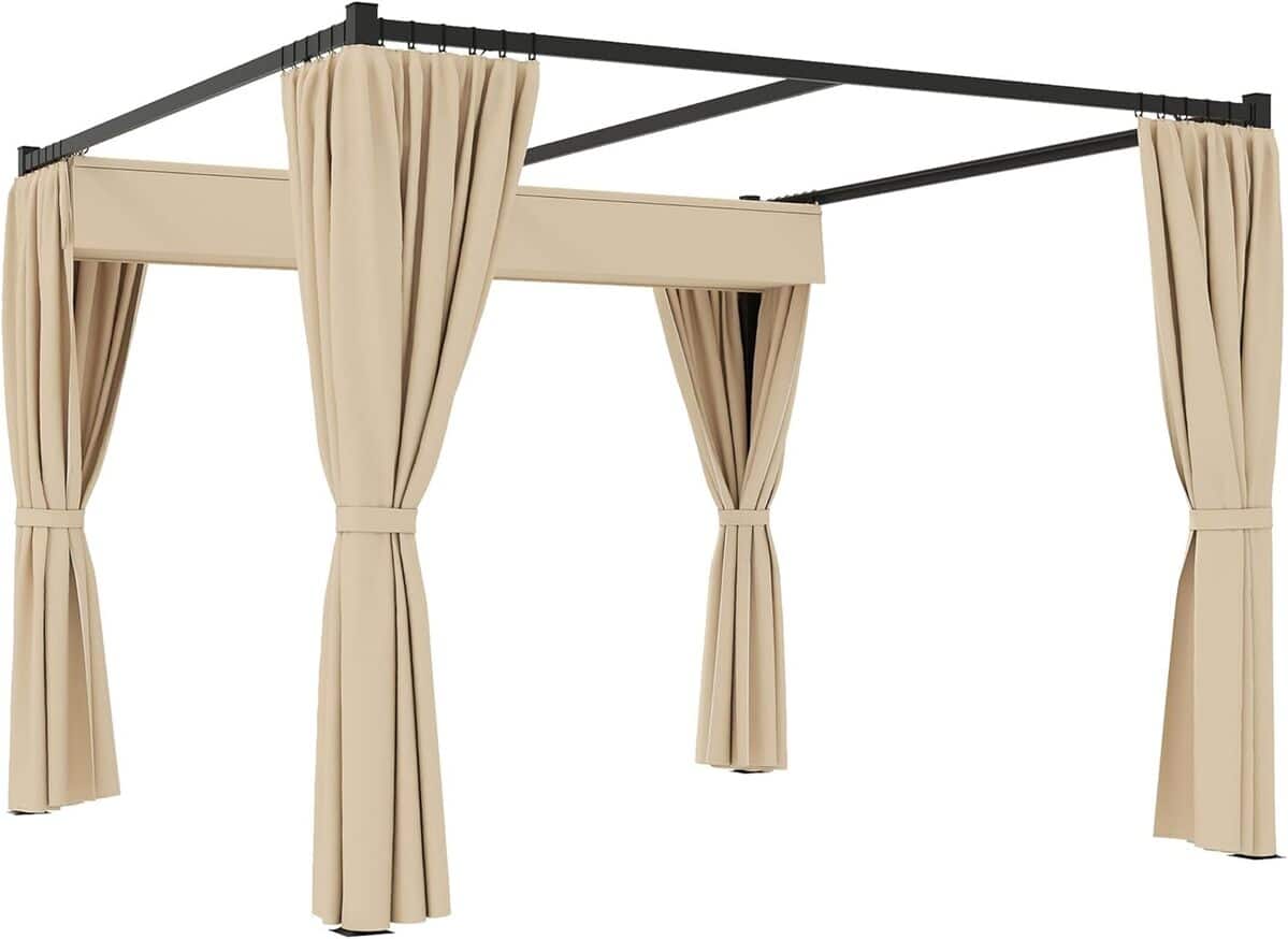 Test de la pergola Outsunny avec toit rétractable : élégance et fonctionnalité