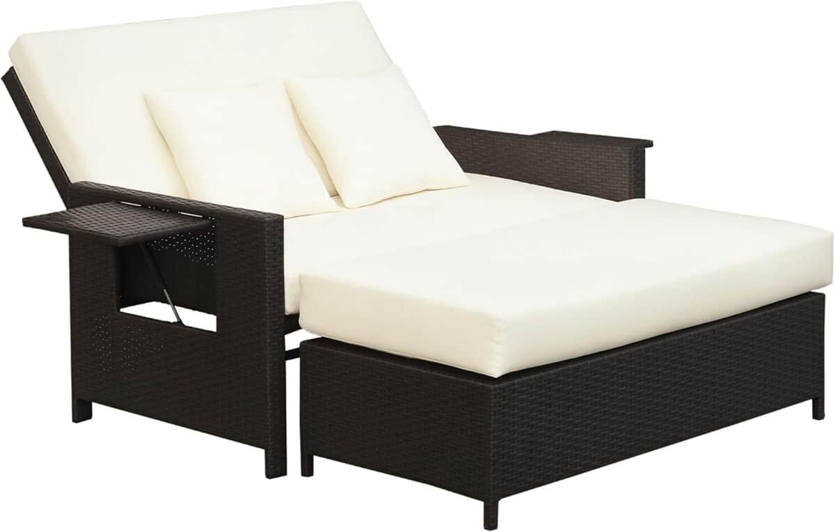 Test du canapé-lit modulable Outsunny : praticité et confort en plein air