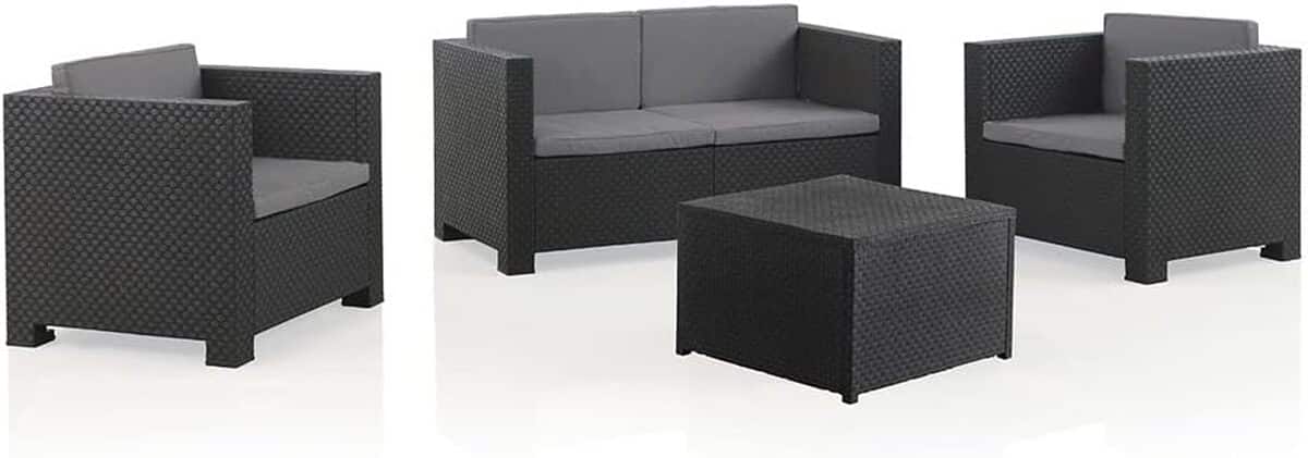 Test du set de jardin Diva Comfort graphite