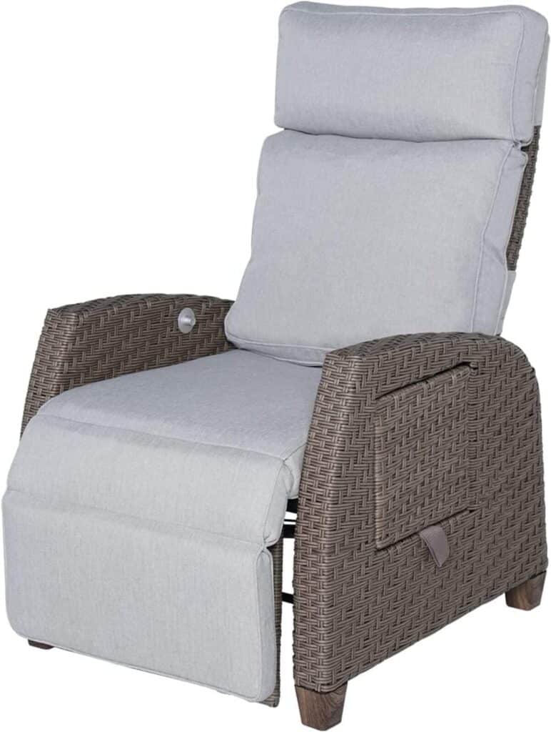 Test : fauteuils inclinables Grand patio en rotin, confort et robustesse
