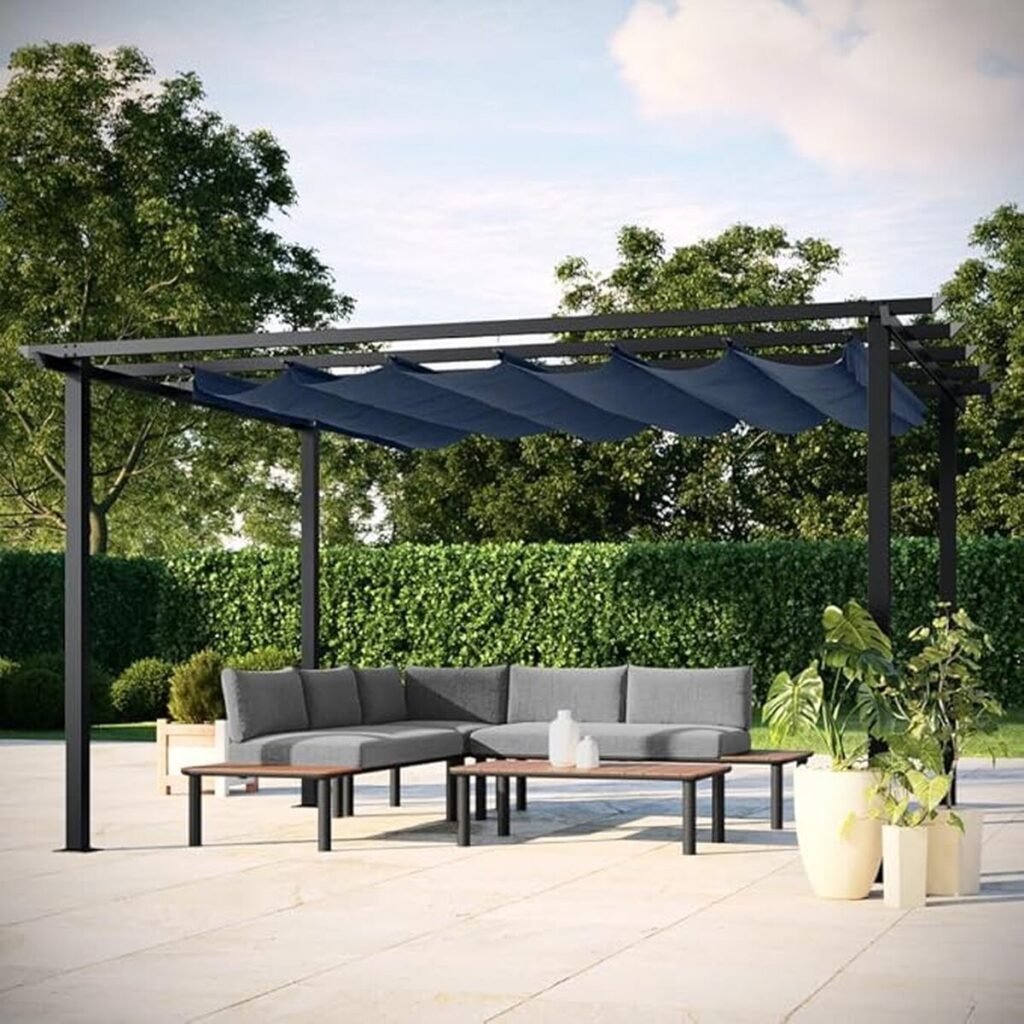 Test : pergola aluminium Havana Avril Paris 4x3 m anthracite