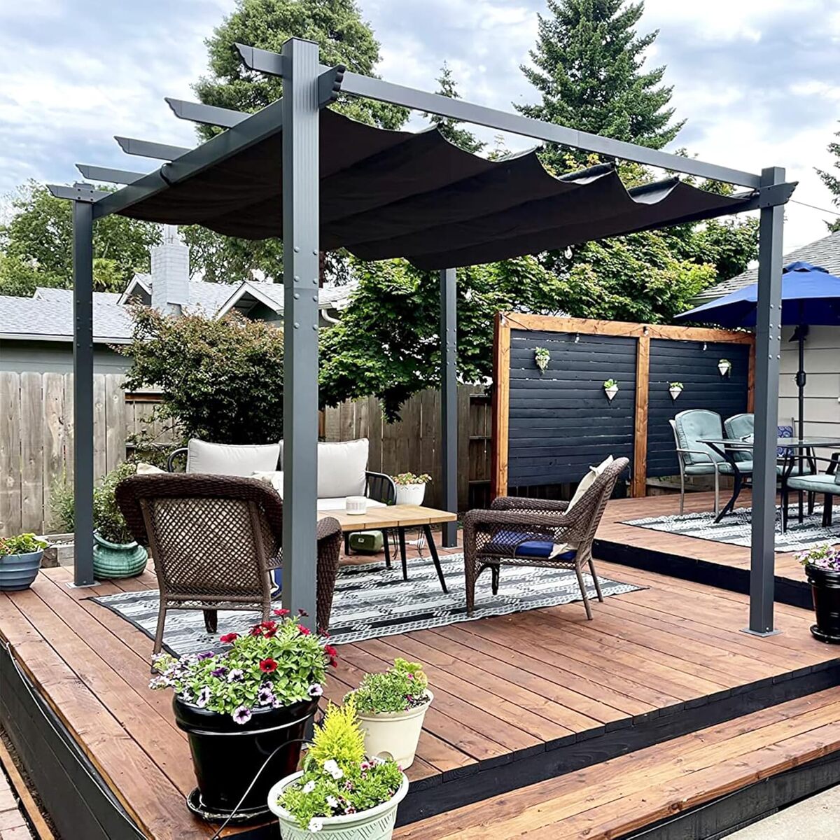 Test : pergola aluminium Purple Leaf 3, 65 x 3 m toit coulissant