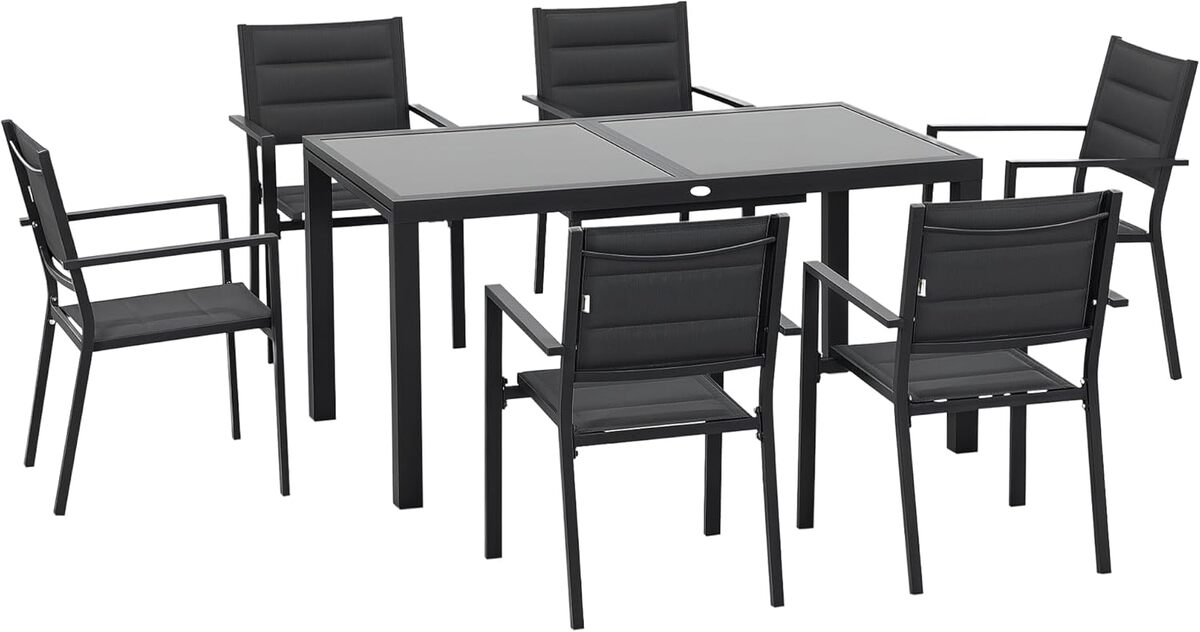 Test : salon de jardin Outsunny en aluminium et textilène
