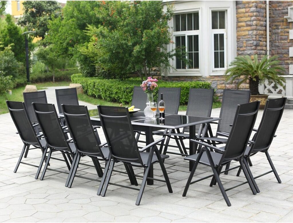 Test : salon de jardin Ravenne en aluminium avec table extensible
