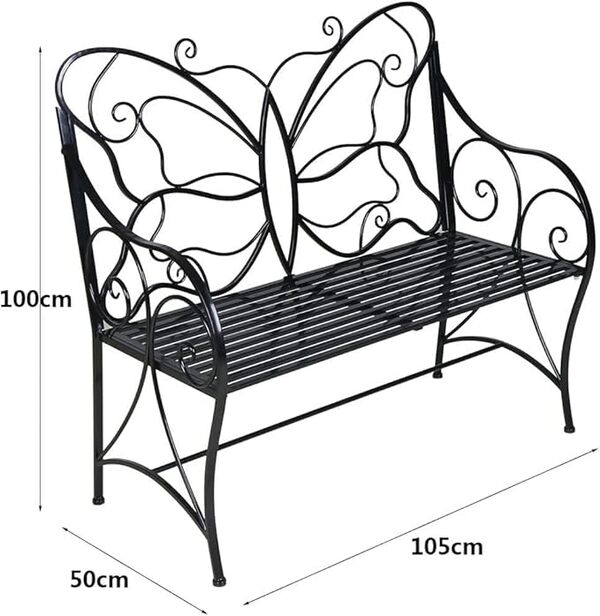 HLC Banc de jardin 208BKwith Noir