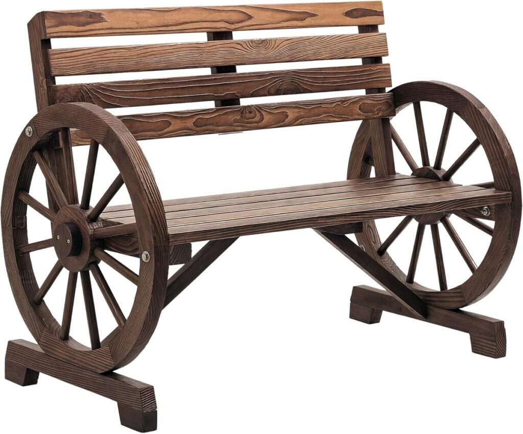 Avis sur le banc de jardin Outsunny style chariot en bois de sapin