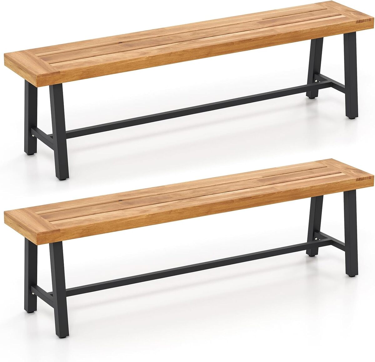 Test banc de jardin Giantex en bois d'acacia : confort et solidité