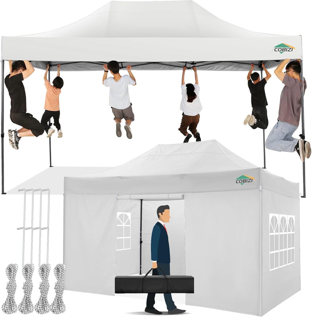 Test de la tonnelle pliante COBIZI 3x4, 5 m : imperméable et polyvalente