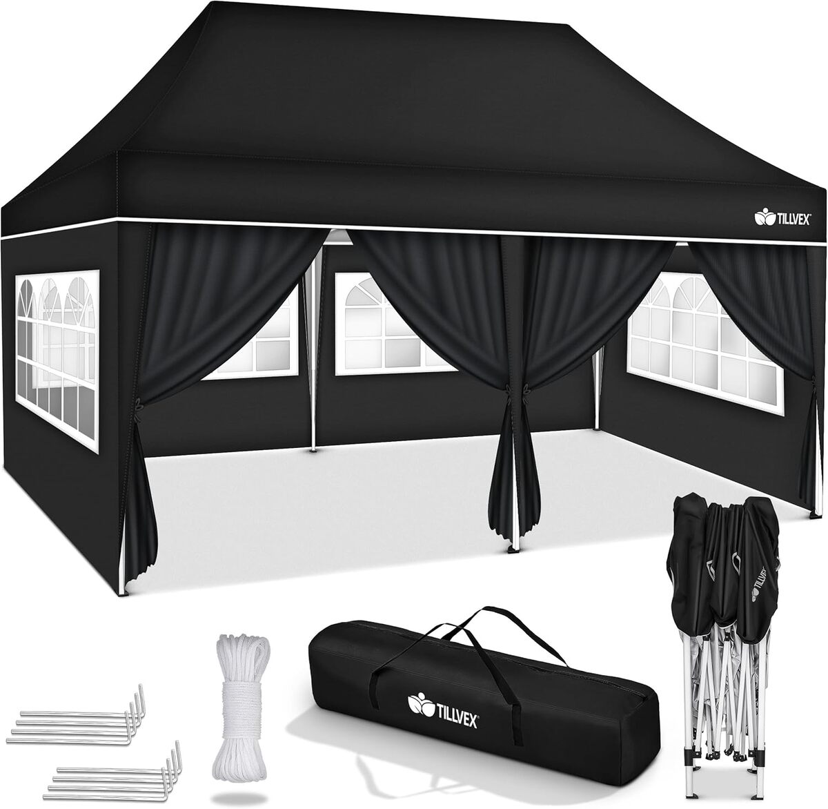 Test de la tonnelle tillvex 3x6 m : protection UV et confort