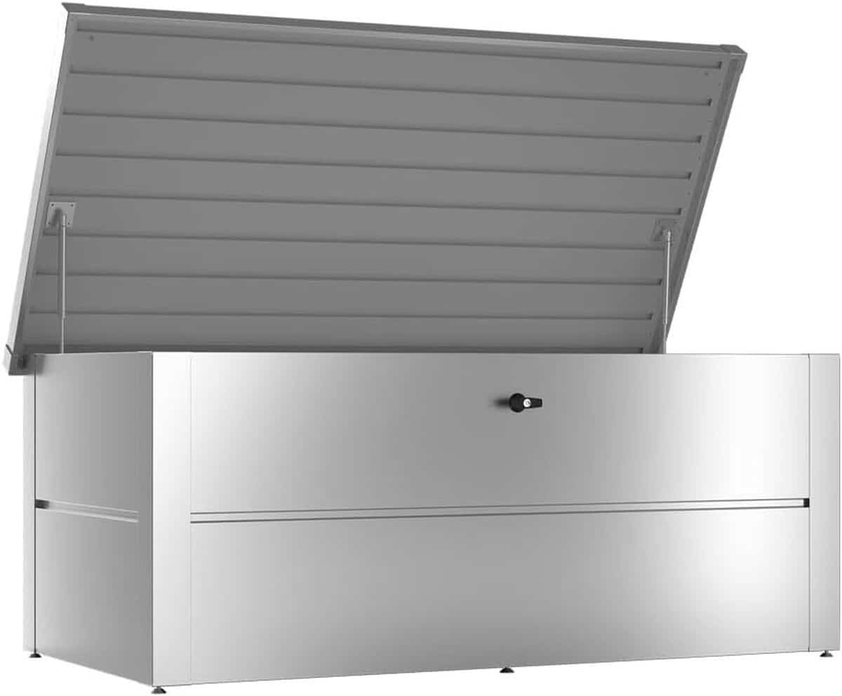 Test du coffre de jardin ILESTO 692L : rangement extérieur durable et étanche