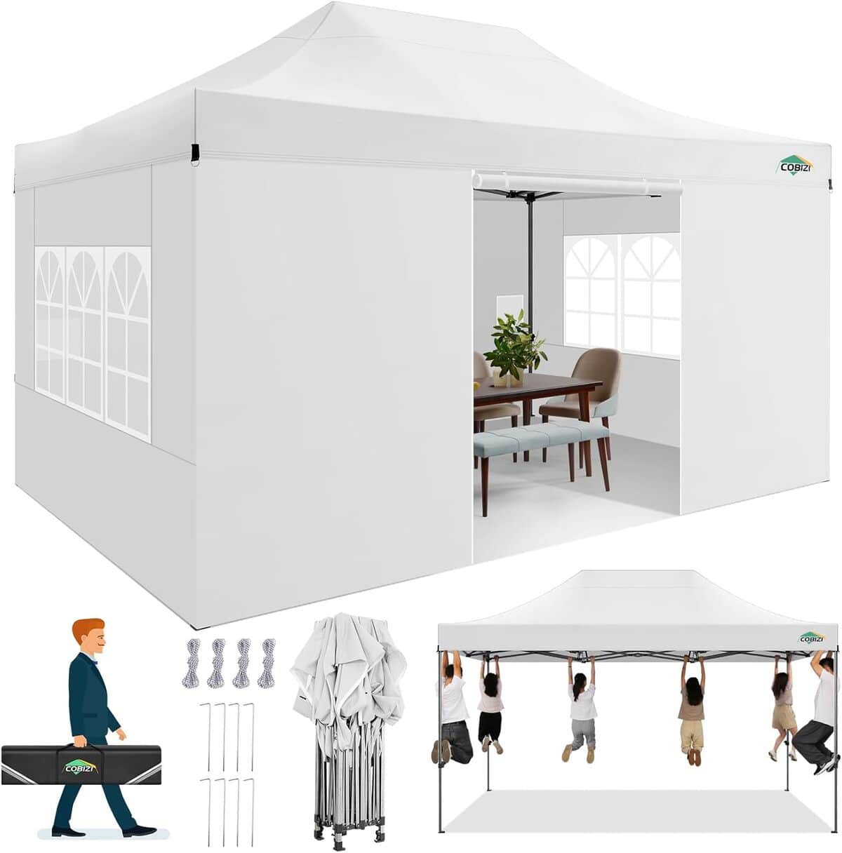 Test : tonnelle COBIZI étanche 3x4.5 m pour jardin