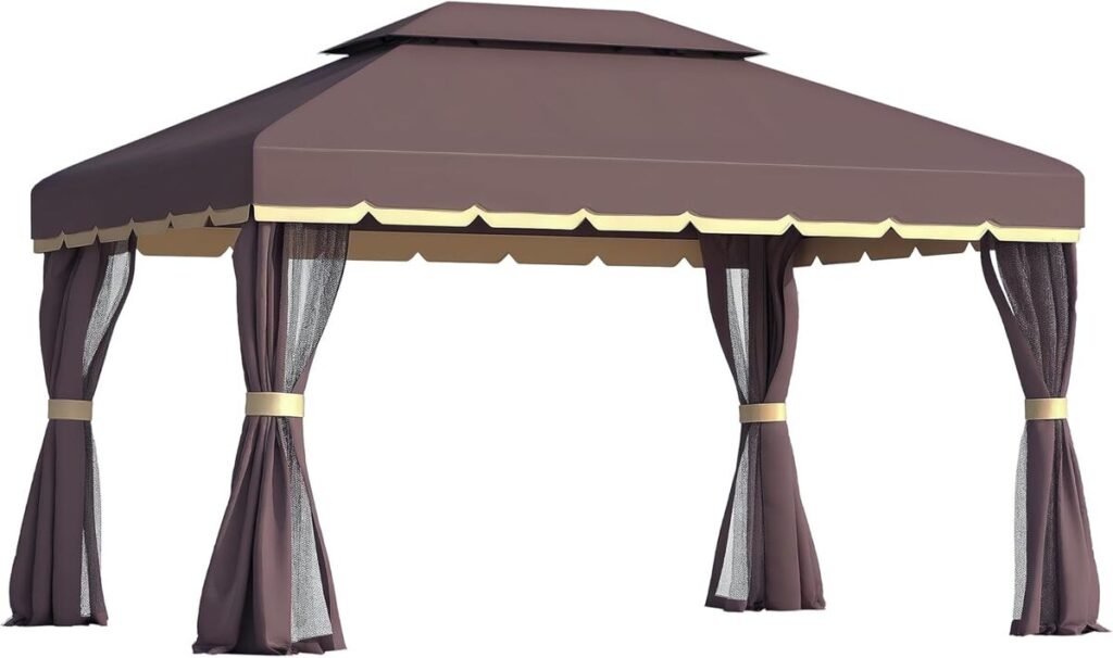 Test : tonnelle Outsunny 4 x 3 m avec moustiquaires