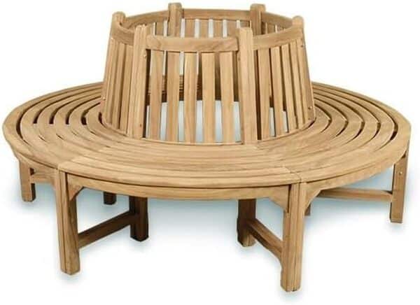 Teck'Attitude Banc Circulaire en Teck Massif Tour d'arbre 360°, Westminster