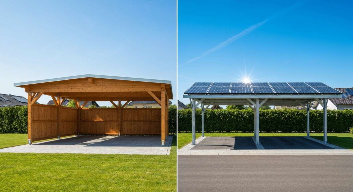 Différence entre carport et carport solaire : guide complet