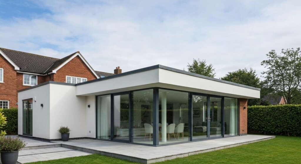 Extension de maison avec toit plat : solution moderne et élégante