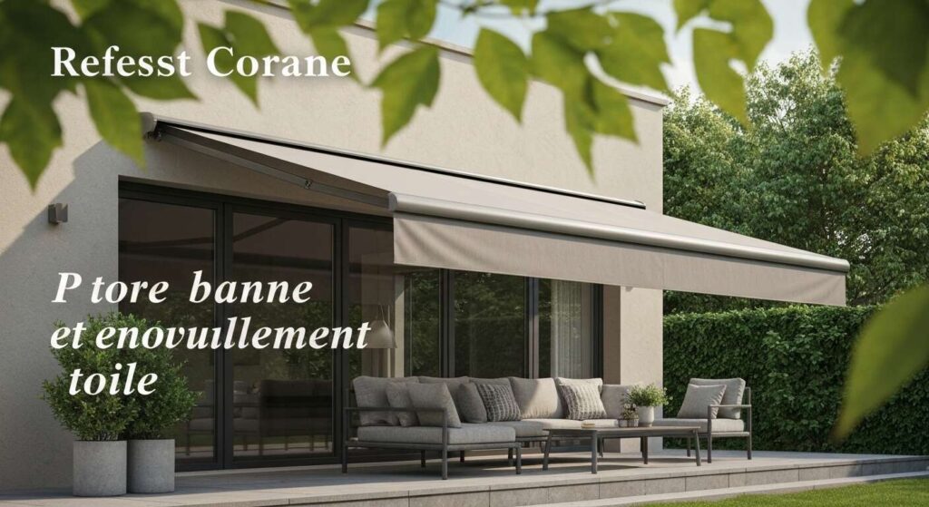 Pose store banne et renouvellement toile : guide complet