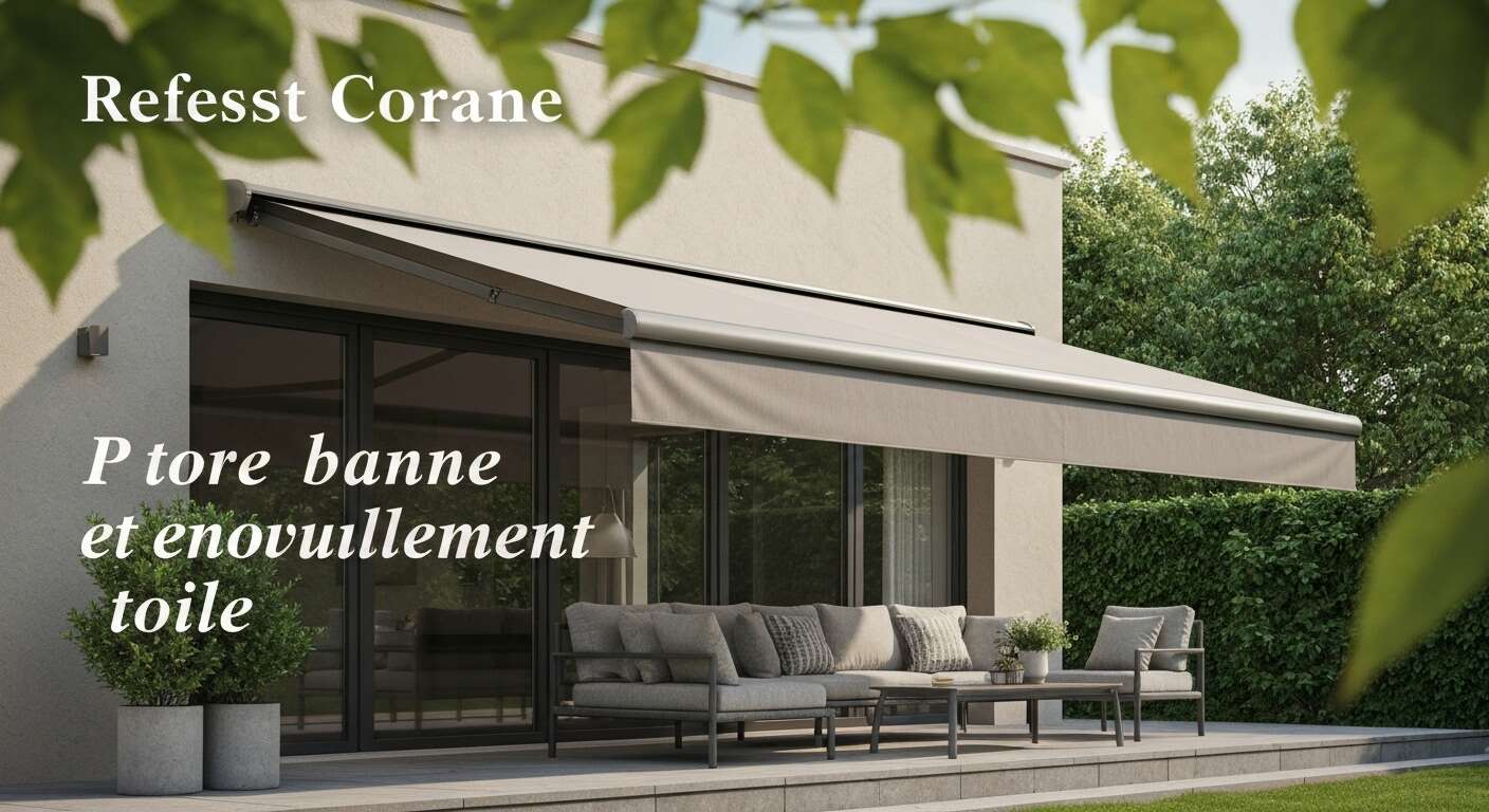 Pose store banne et renouvellement toile : guide complet