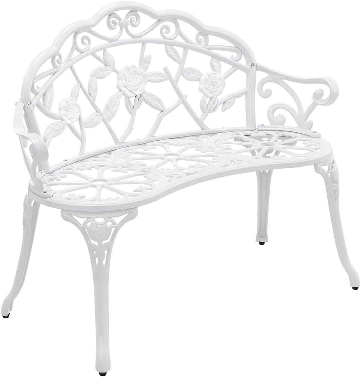Avis sur le banc de jardin design casa.pro : charme romantique et résistance