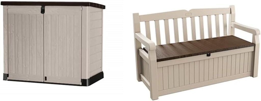 Test : abri horizontal Range poubelle SIO Pro et banc coffre Eden Bench par Keter